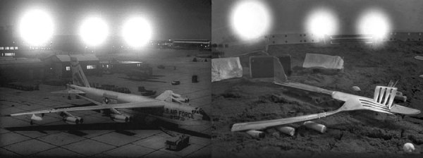 A big plane, like a 52- you should see it some time!