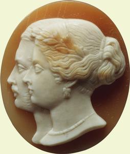 Cameo for a badge of the Order of Victoria and Albert